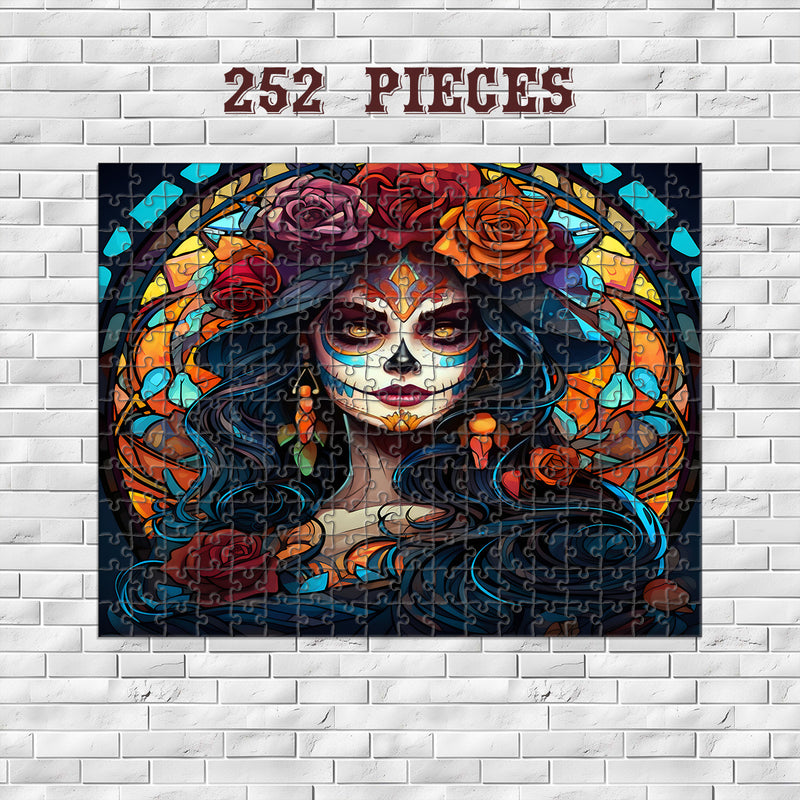 Rectangle Puzzles for All Ages – High-Quality, Durable, and Fun Jigsaw with Precision Laser-Cut Pieces | Stained Glass Art - Cinco de Mayo