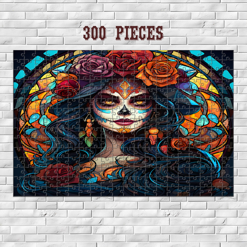 Rectangle Puzzles for All Ages – High-Quality, Durable, and Fun Jigsaw with Precision Laser-Cut Pieces | Stained Glass Art - Cinco de Mayo