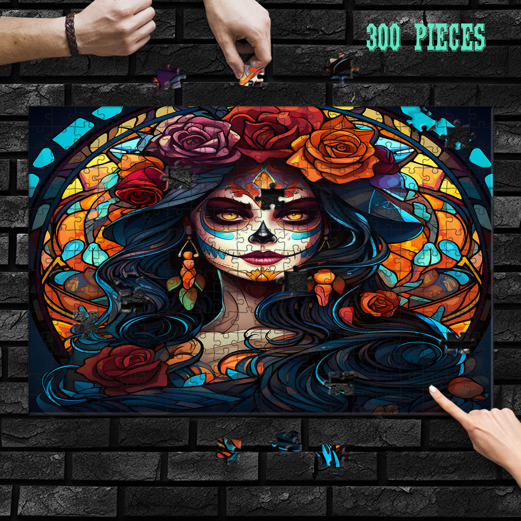 Rectangle Puzzles for All Ages – High-Quality, Durable, and Fun Jigsaw with Precision Laser-Cut Pieces | Stained Glass Art - Cinco de Mayo