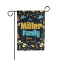 Personalized Southwestern cowboy house flag with custom family name