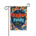 Personalized Abstract Graffiti house flag with custom family name