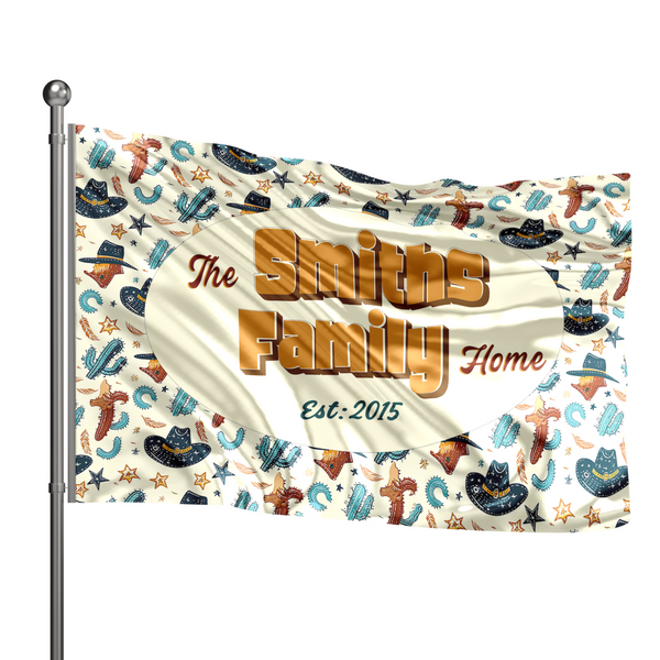 Personalized Vibrant all-weather flags! Decorate your dorm, garden, or front door. Perfect for holidays like Memorial Day & Christmas and Graduation day. Durable, double-sided printing. 100% polyester, fade-resistant.