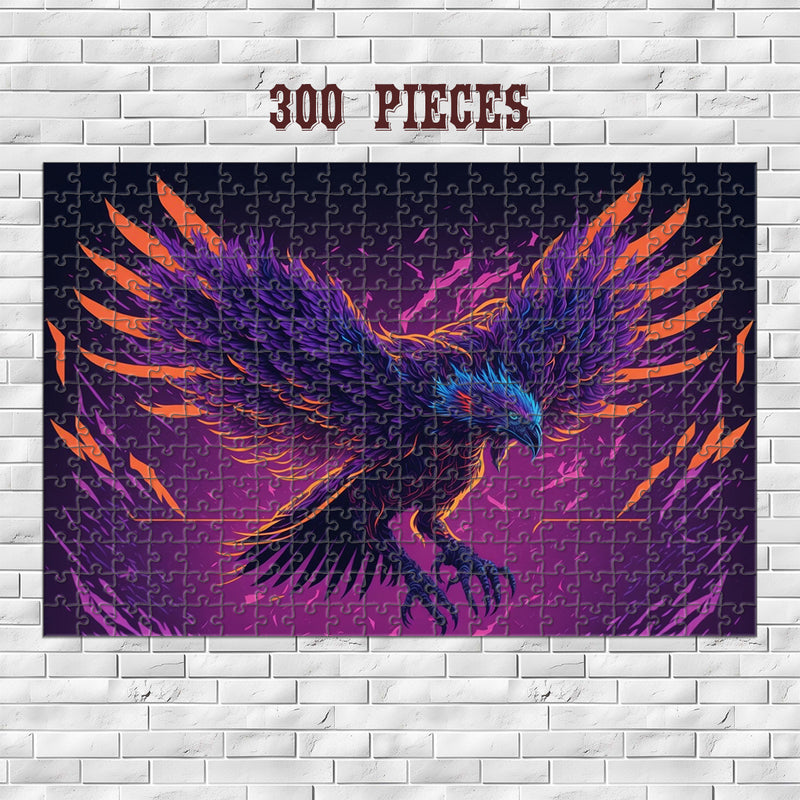 Rectangle Puzzles for All Ages – High-Quality, Durable, and Fun Jigsaw with Precision Laser-Cut Pieces | Cyber Punk Phoenix