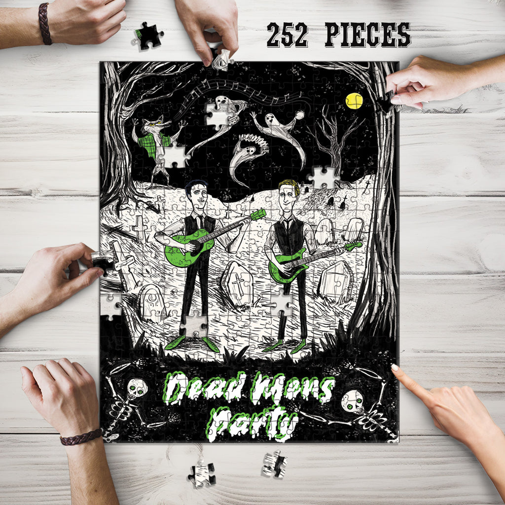 Wooden Jigsaw Puzzle Games for Adults and Teens | Cherished Fun Family time activity for Game nights | Dead's Man Party