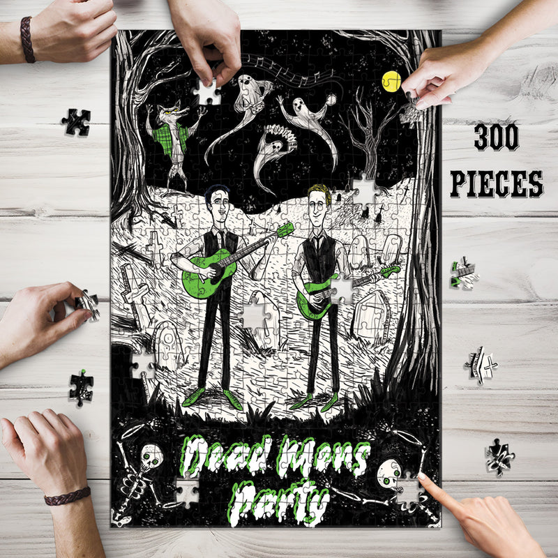 Wooden Jigsaw Puzzle Games for Adults and Teens | Cherished Fun Family time activity for Game nights | Dead's Man Party