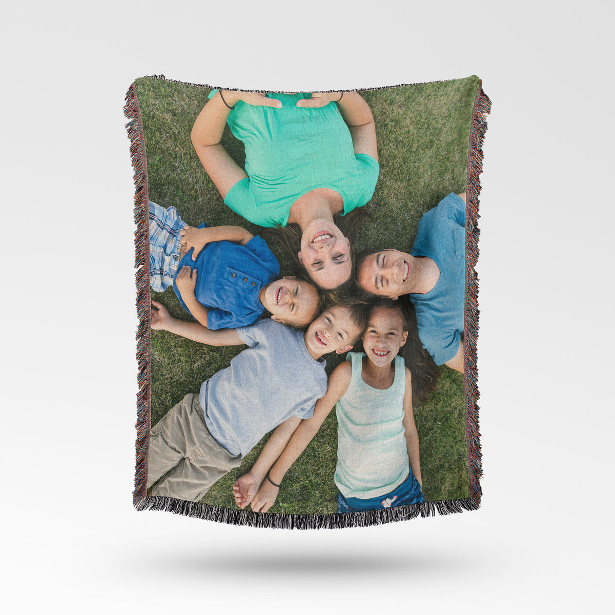 Custom Photo Woven Blanket – Personalized Picture Keepsake