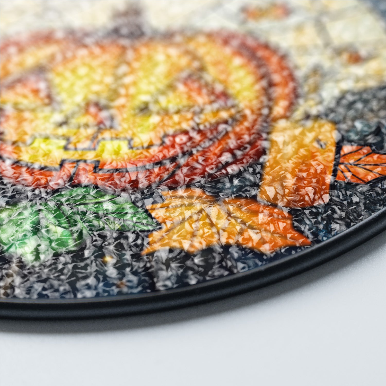 Halloween Stained Glass Suncatcher Collection | Decorative Window Hanging | Multiple Sizes | Holiday Decor Accents | Cute Pumpkin