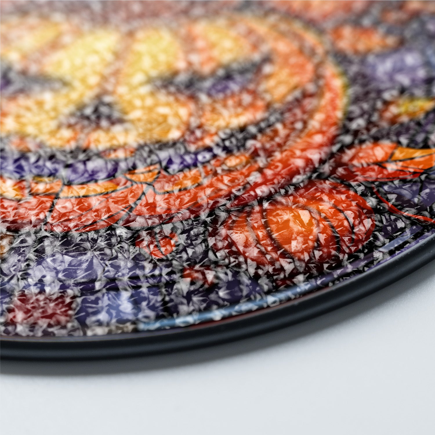 Halloween Stained Glass Suncatcher Collection | Decorative Window Hanging | Multiple Sizes | Holiday Decor Accents | Spooky Pumpkin