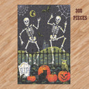 Rectangle Puzzles for All Ages – High-Quality, Durable, and Fun Jigsaw with Precision Laser-Cut Pieces | Halloween Night Skeleton Dance