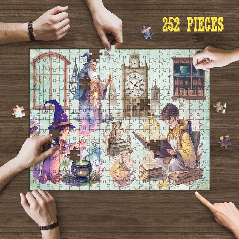 Wooden Jigsaw Puzzle Games for Adults and Teens | Cherished Fun Family time activity for Game nights | Magic