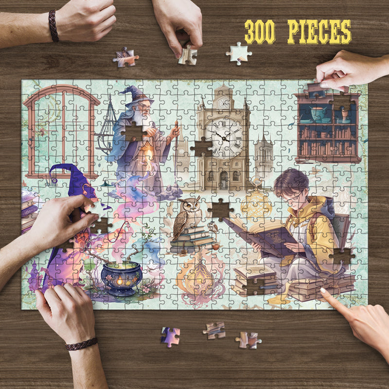 Wooden Jigsaw Puzzle Games for Adults and Teens | Cherished Fun Family time activity for Game nights | Magic