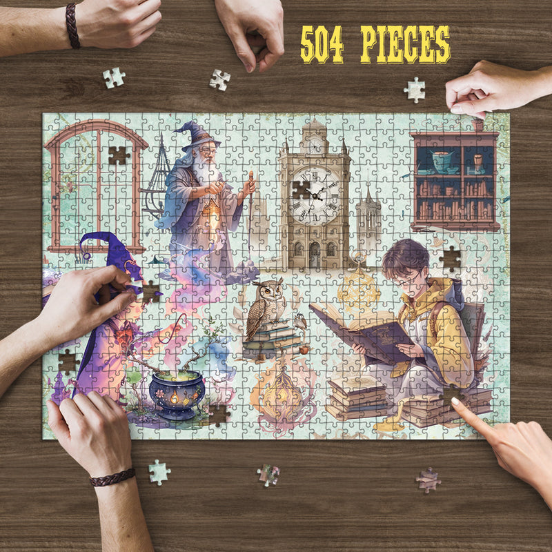 Wooden Jigsaw Puzzle Games for Adults and Teens | Cherished Fun Family time activity for Game nights | Magic