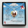 LDR Gift | Long Distance Relationship Gift for Her | Long Distance Love | Cute Funny Gift for Wife or Girlfriend | Photo Pendant | Hire a Jet