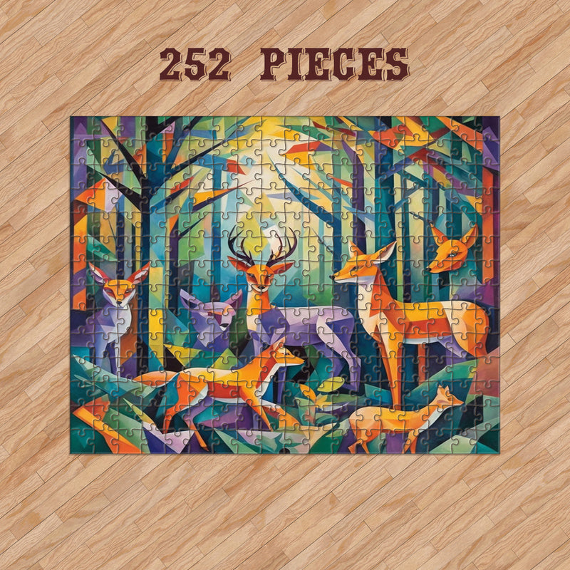 Rectangle Puzzles for All Ages – High-Quality, Durable, and Fun Jigsaw with Precision Laser-Cut Pieces | Hispanic Heritage-Animal Abstract