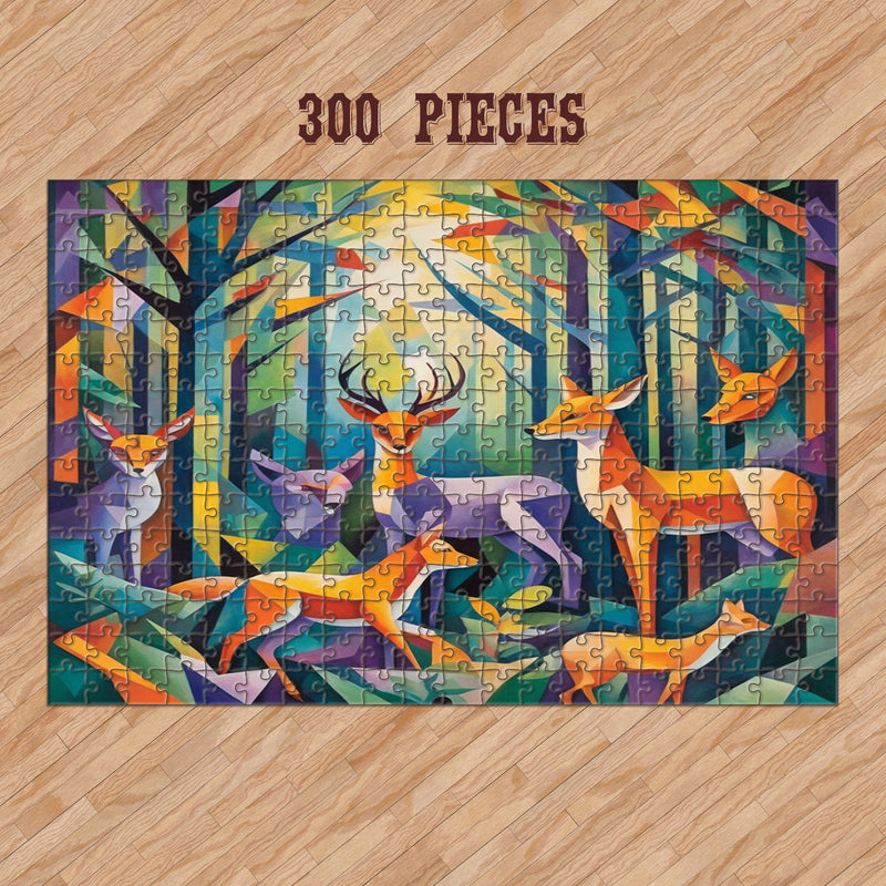 Rectangle Puzzles for All Ages – High-Quality, Durable, and Fun Jigsaw with Precision Laser-Cut Pieces | Hispanic Heritage-Animal Abstract