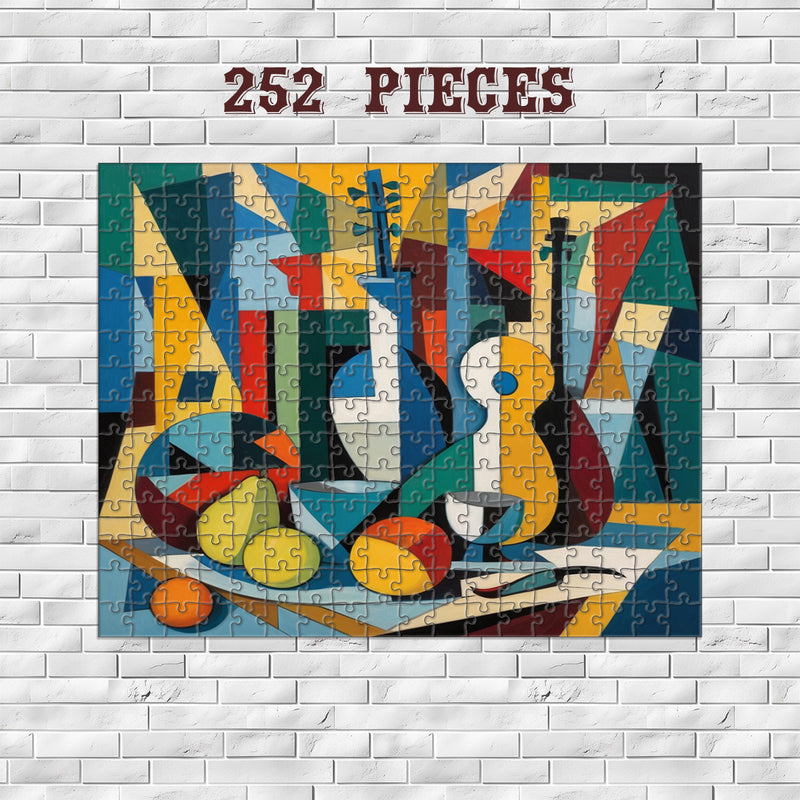 Rectangle Puzzles for All Ages – High-Quality, Durable, and Fun Jigsaw with Precision Laser-Cut Pieces | Hispanic Heritage-Cubism Abstract Art