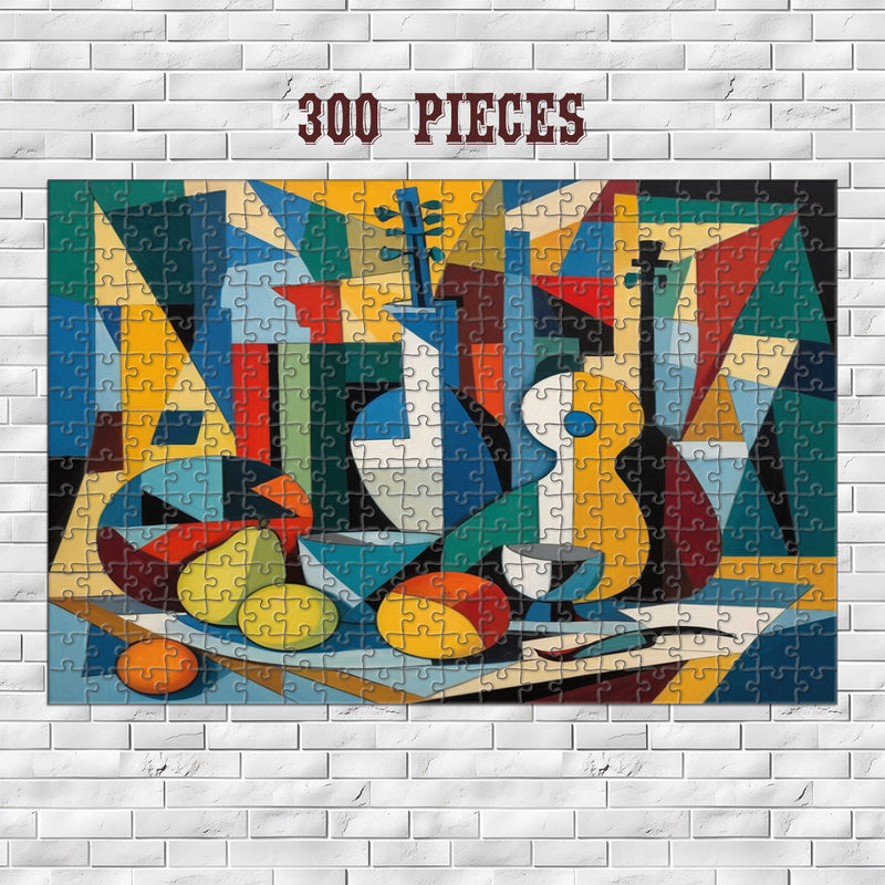 Rectangle Puzzles for All Ages – High-Quality, Durable, and Fun Jigsaw with Precision Laser-Cut Pieces | Hispanic Heritage-Cubism Abstract Art