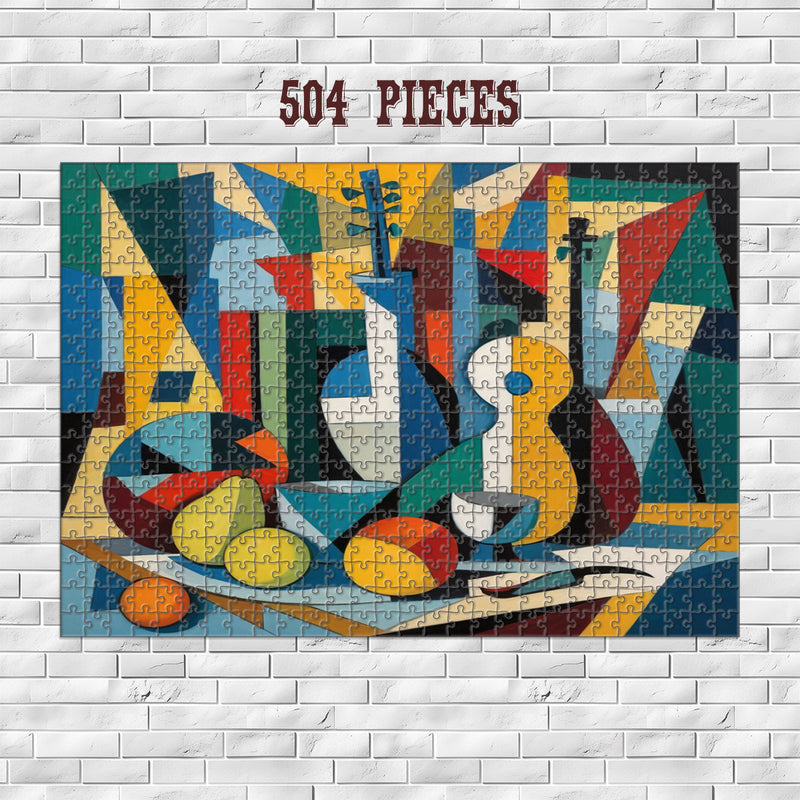 Rectangle Puzzles for All Ages – High-Quality, Durable, and Fun Jigsaw with Precision Laser-Cut Pieces | Hispanic Heritage-Cubism Abstract Art