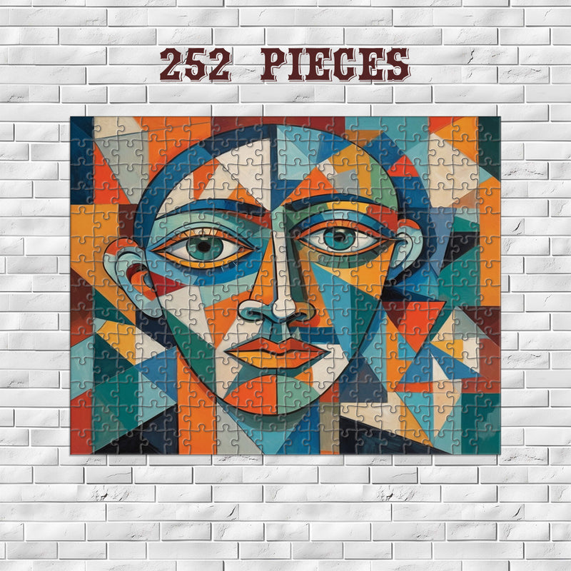 Rectangle Puzzles for All Ages – High-Quality, Durable, and Fun Jigsaw with Precision Laser-Cut Pieces | Hispanic Heritage-Cubism Portrait