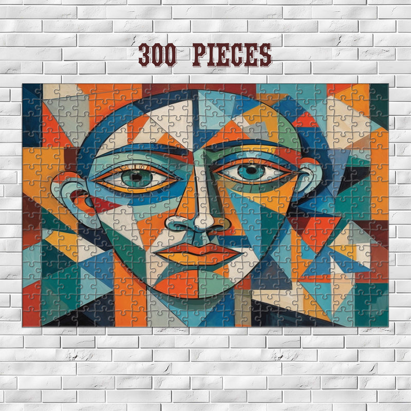 Rectangle Puzzles for All Ages – High-Quality, Durable, and Fun Jigsaw with Precision Laser-Cut Pieces | Hispanic Heritage-Cubism Portrait