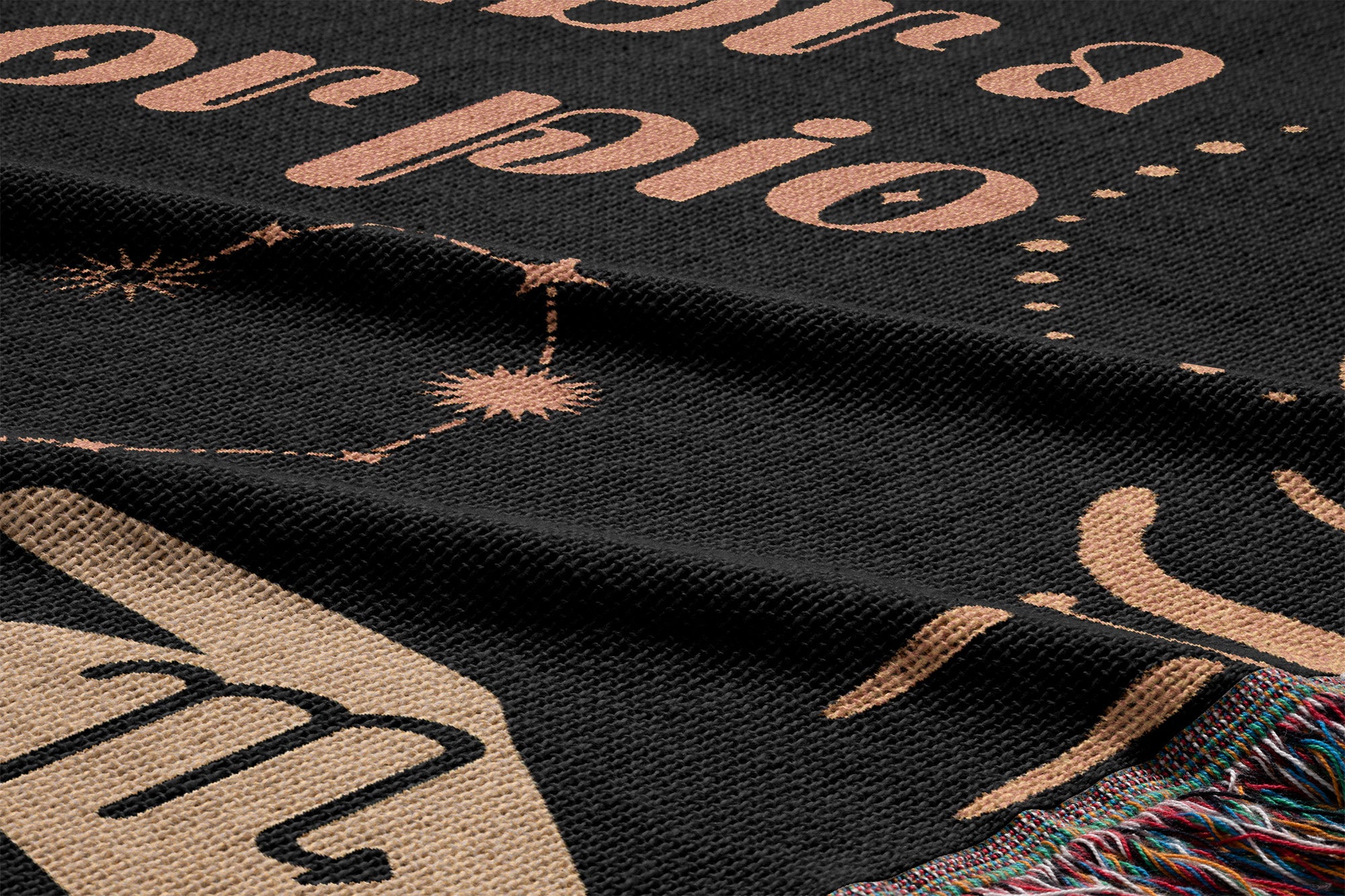 Libra and Scorpio Zodiac Compatibility Woven Throw Tapestry - Elevate home decor with this boho-inspired, celestial charm blanket. Perfect for astrology enthusiasts, featuring Libra and Scorpio sun signs, adding unique, artistic flair to your living space. Premium cotton, cozy, and decorative.