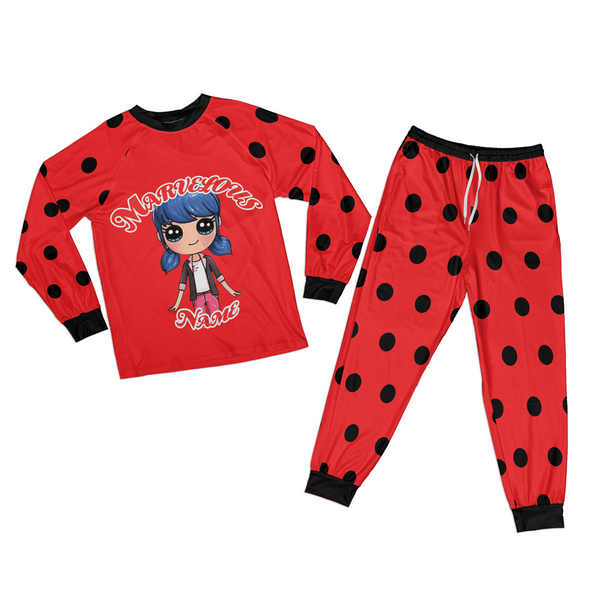 Matching Christmas Family Pjs | Marvelous Ladybug | Custom Pajama Set | Personalized Costume for Birthday