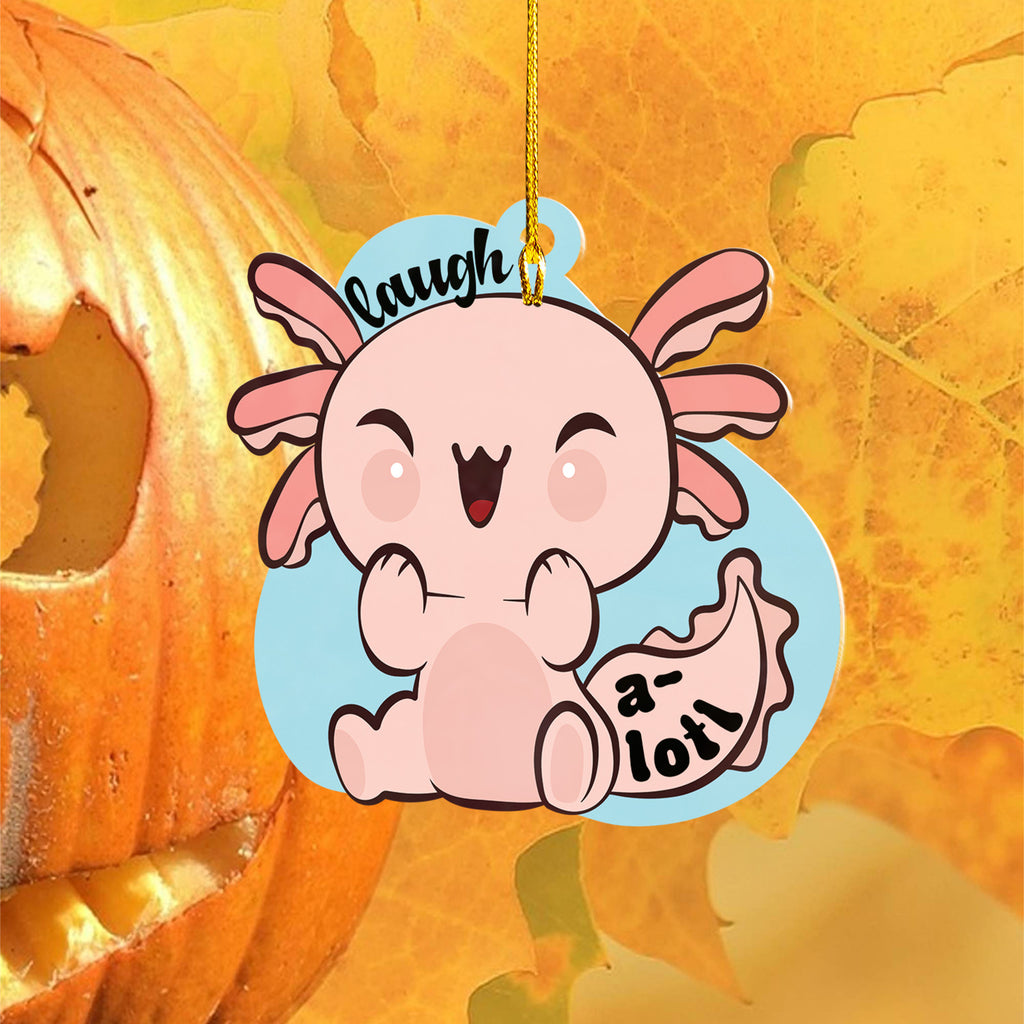 Axolotl Lover Gifts | Cute Axolotl Ornament | Acrylic Christmas Tree Hanging for Kids | Keepsake Xmas Decoration | Laugh A Lotl