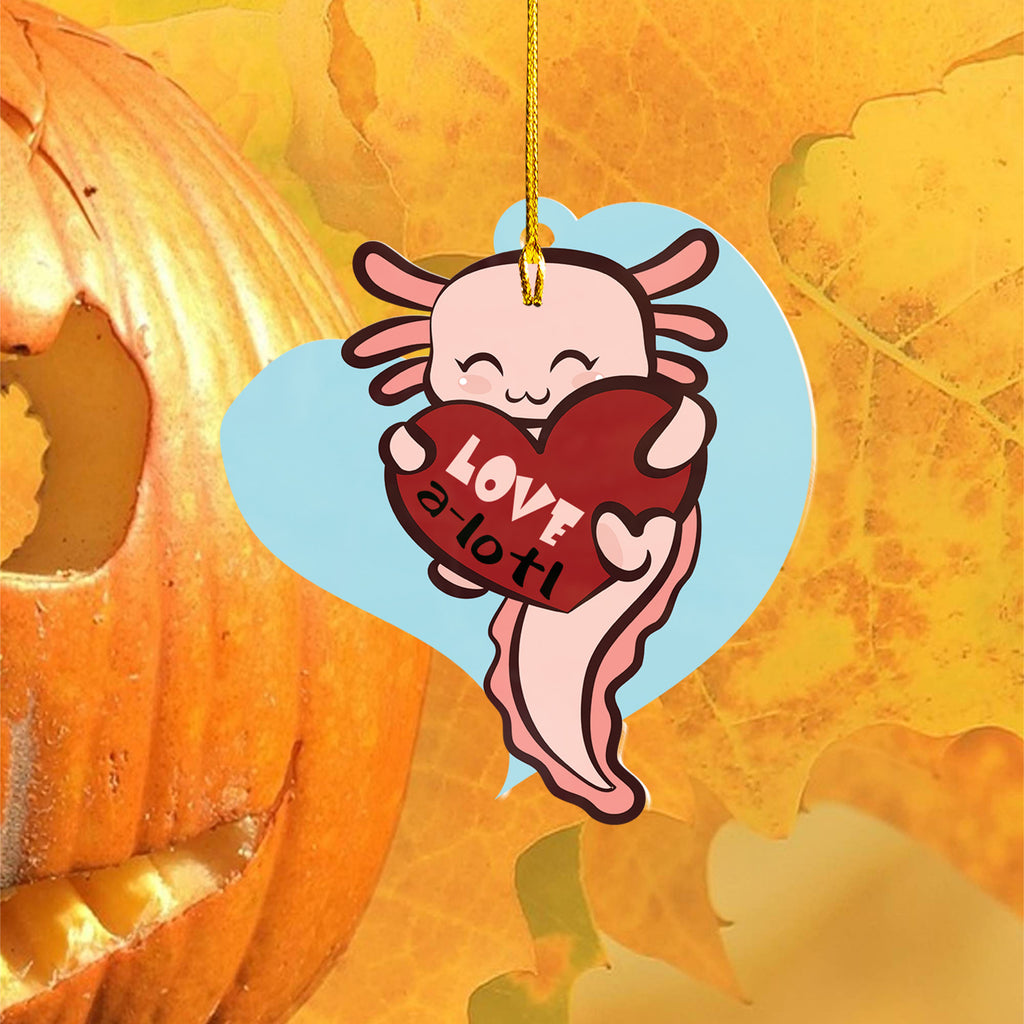 Axolotl Lover Gifts | Cute Axolotl Ornament | Acrylic Christmas Tree Hanging for Kids | Keepsake Xmas Decoration | Love A Lotl