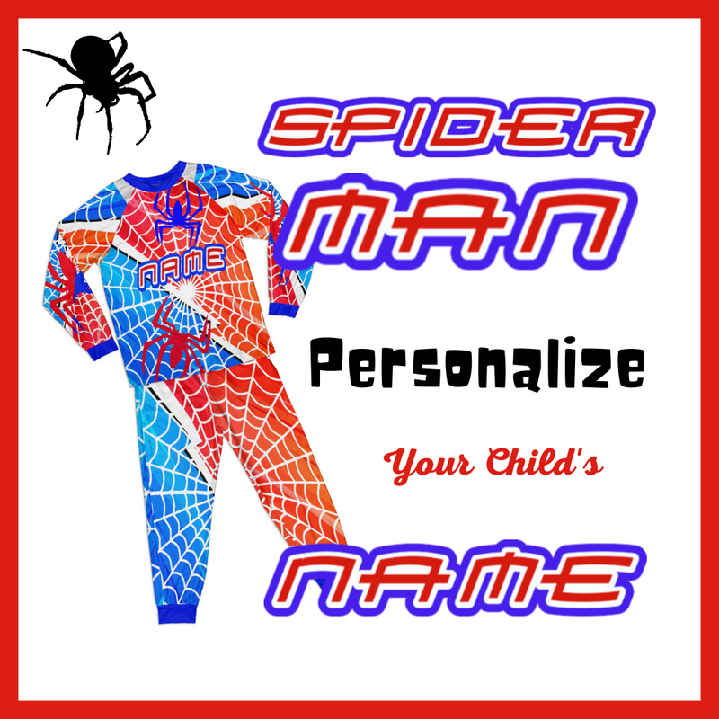 Personalized Family Pajama Sets | Matching Xmas Jammies for ADULTS | Christmas Holiday family PJs | Spider Man nightsuit