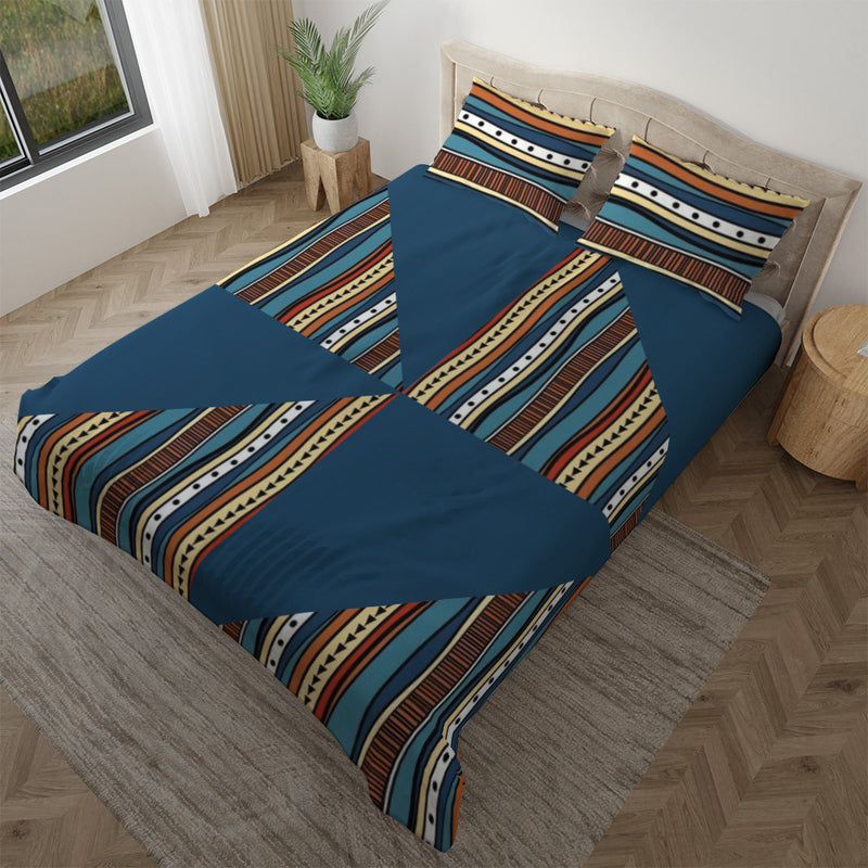 Duvet cover with matching Pillow cases | Luxury Bedding set | Twin, Queen, King Sizes | Mexican Navajo