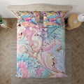 Pastel Pink Paisley Baby Twin duvet cover with matching pillowcase