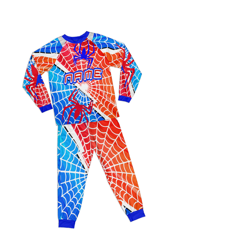 Personalized Family Pajama Sets | Matching Xmas Jammies for KIDS | Christmas Holiday family PJs | Spider Man nightsuit