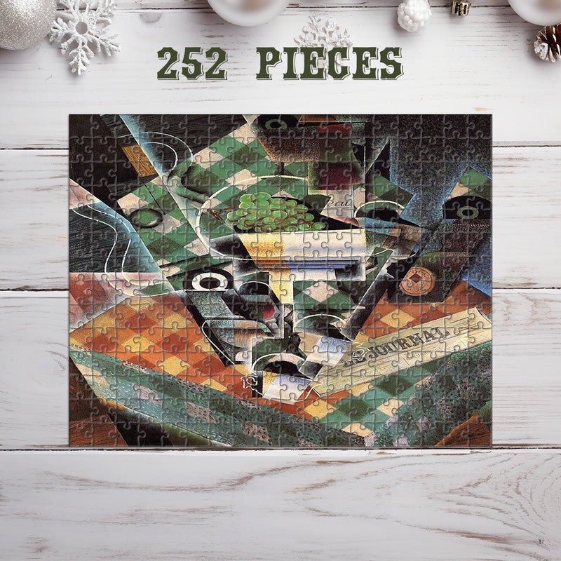 Wooden Jigsaw Puzzle Games for Adults and Kids | Fun Family time activity for Game nights | Vintage Abstract Art