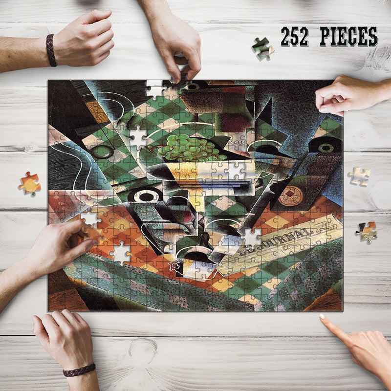 Wooden Jigsaw Puzzle Games for Adults and Kids | Fun Family time activity for Game nights | Vintage Abstract Art