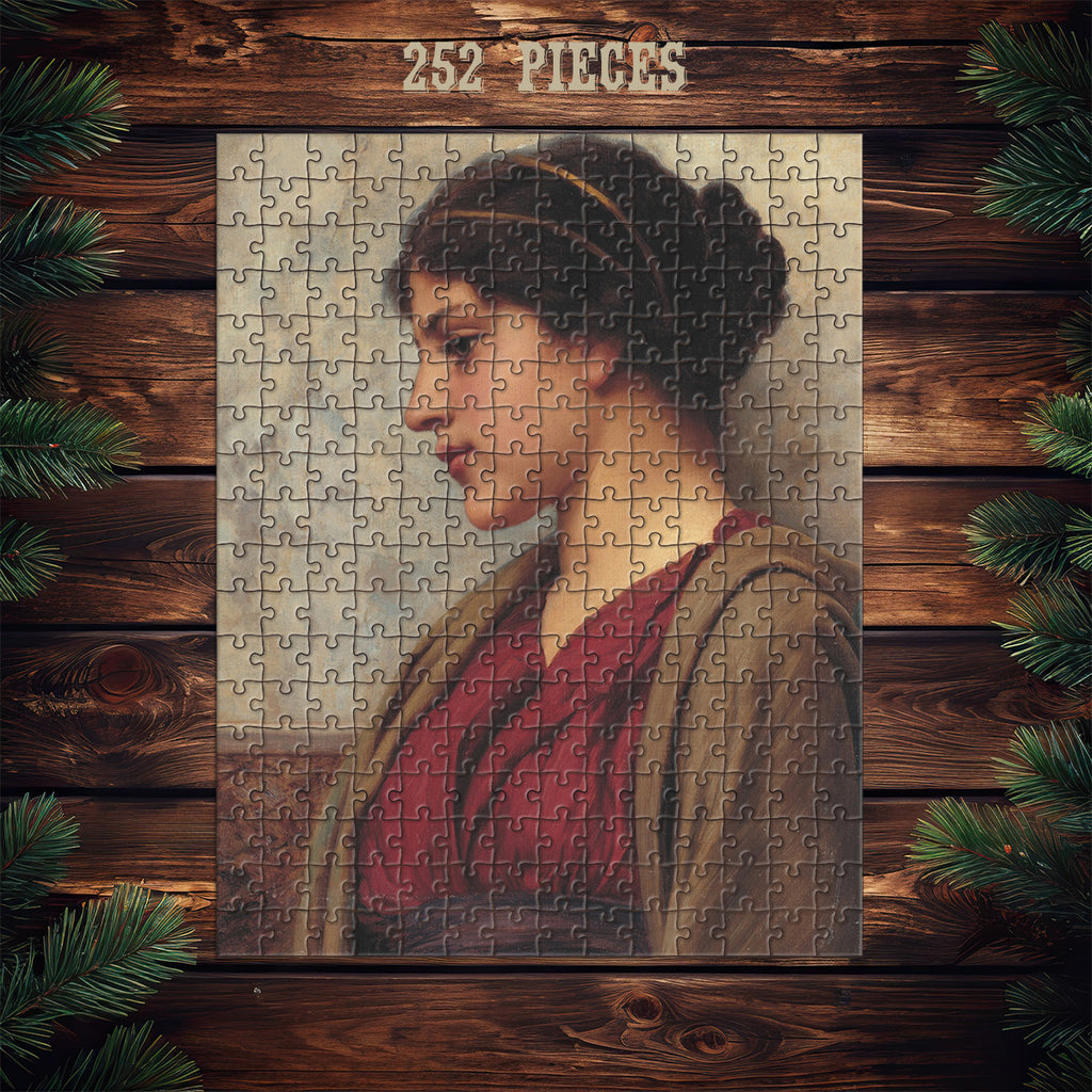 252-piece Vintage Woman Portrait wooden jigsaw puzzle