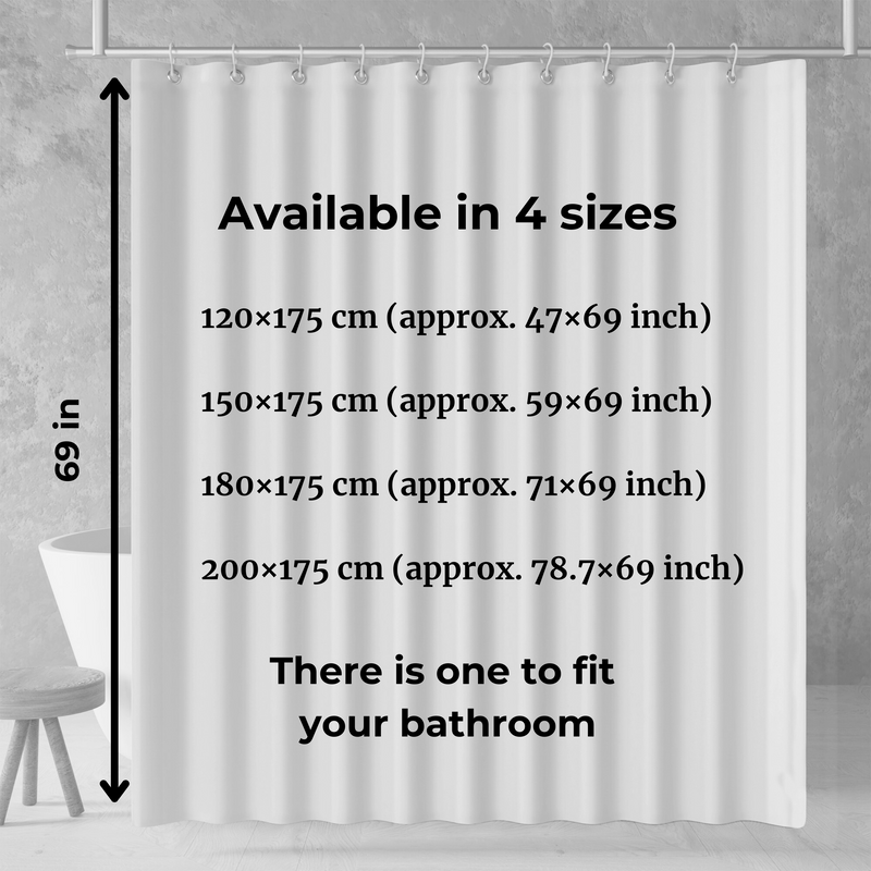 Checkered Shower Curtain: Boho Goth Geometric Black & White Minimalist Vintage Aesthetic, Machine Washable, Lightweight Polyester, Water & Mildew Resistant, Multiple Sizes with Hooks