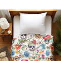 Luxury Bedding set | Duvet cover with matching Pillow cases | Twin, Queen, King Sizes | Watercolor Day of the Dead