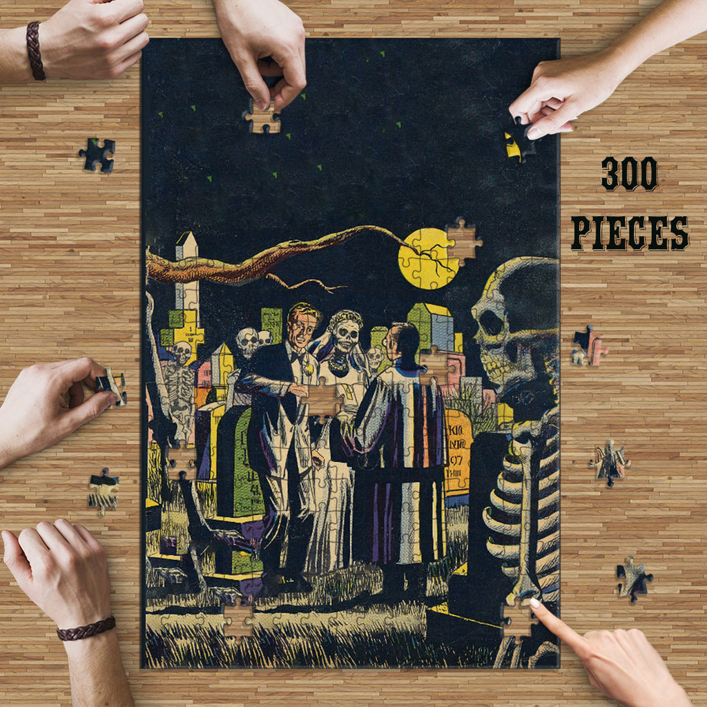 Wooden Jigsaw Puzzle Games for Adults and Teens | Cherished Fun Family time activity for Game nights | Wedding to Remember