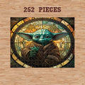 Rectangle Puzzles for All Ages – High-Quality, Durable, and Fun Jigsaw with Precision Laser-Cut Pieces | Stained Glass Art -Wise Yoda
