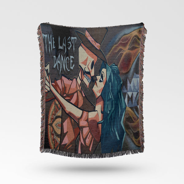 Luxurious Cotton Woven Tapestry Throw Blanket | Gothic | The Last Dance