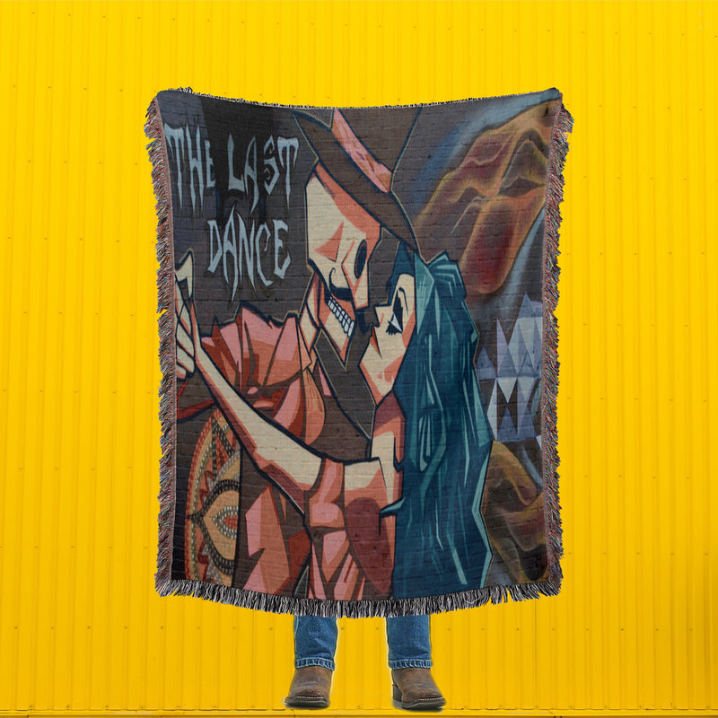 Luxurious Cotton Woven Tapestry Throw Blanket | Gothic | The Last Dance