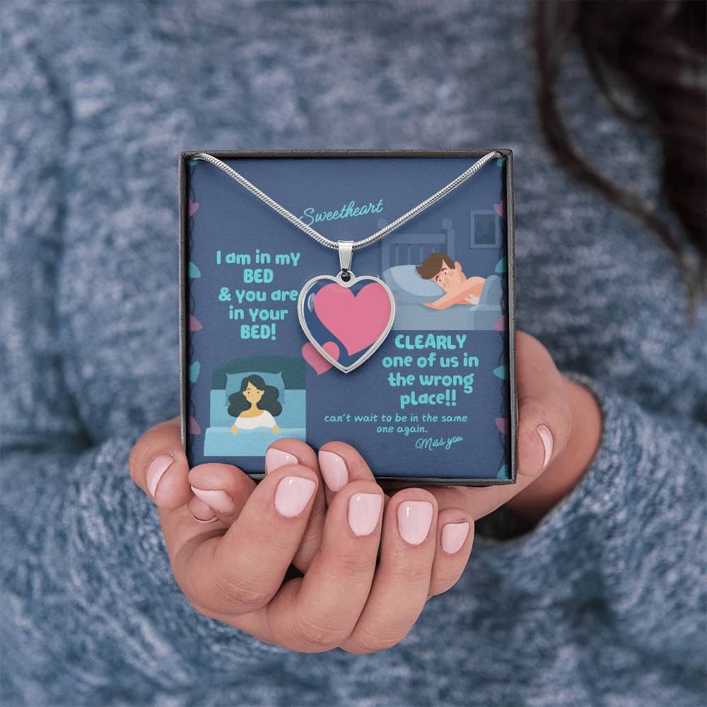 LDR Gift | Long Distance Relationship Gift for Her | Long Distance Love | Cute Funny Gift for Wife or Girlfriend | Photo Pendant | Missing you