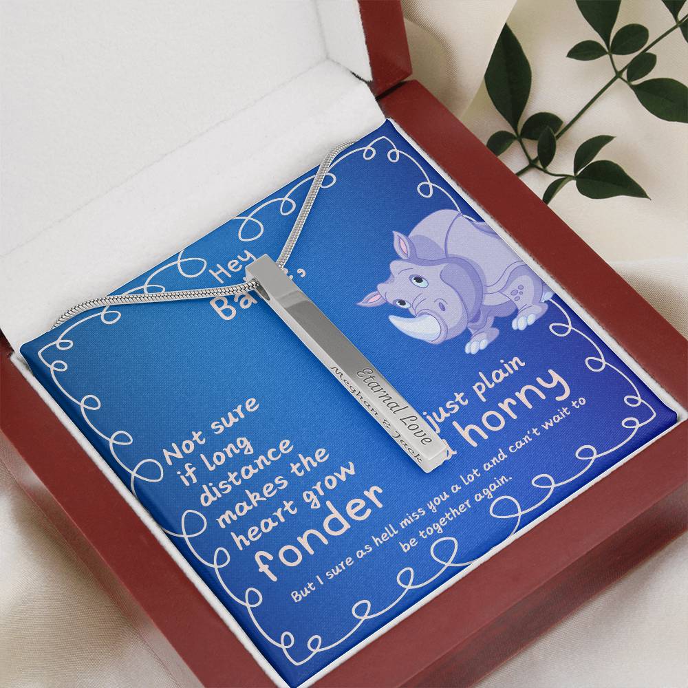 LDR Gift | Long Distance Relationship Gift for Him | Long Distance Love | Cute Funny Gift for Husband or Boyfriend | Engraved with Message card