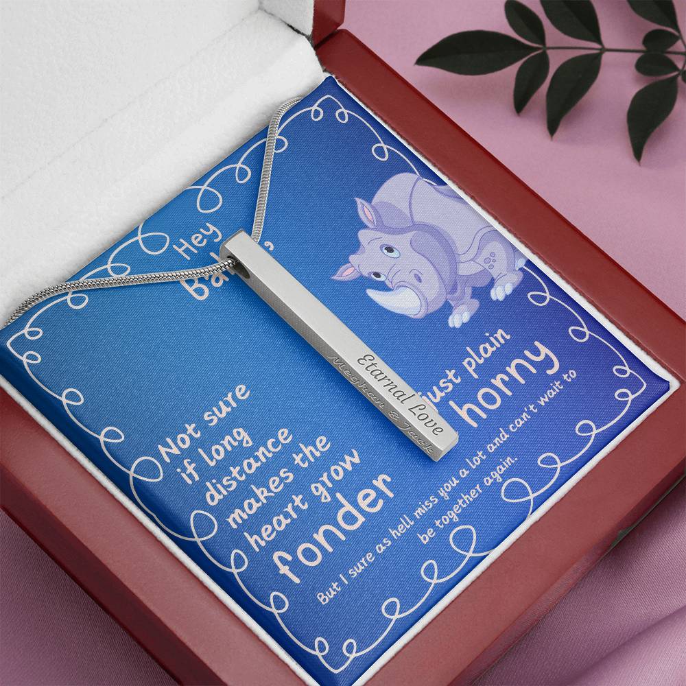 LDR Gift | Long Distance Relationship Gift for Him | Long Distance Love | Cute Funny Gift for Husband or Boyfriend | Engraved with Message card