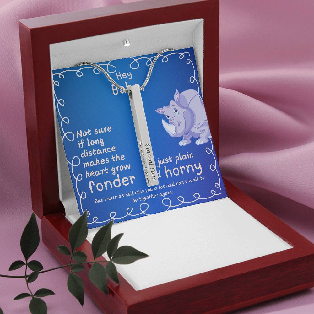 LDR Gift | Long Distance Relationship Gift for Him | Long Distance Love | Cute Funny Gift for Husband or Boyfriend | Engraved with Message card