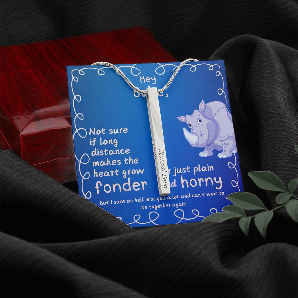 LDR Gift | Long Distance Relationship Gift for Him | Long Distance Love | Cute Funny Gift for Husband or Boyfriend | Engraved with Message card