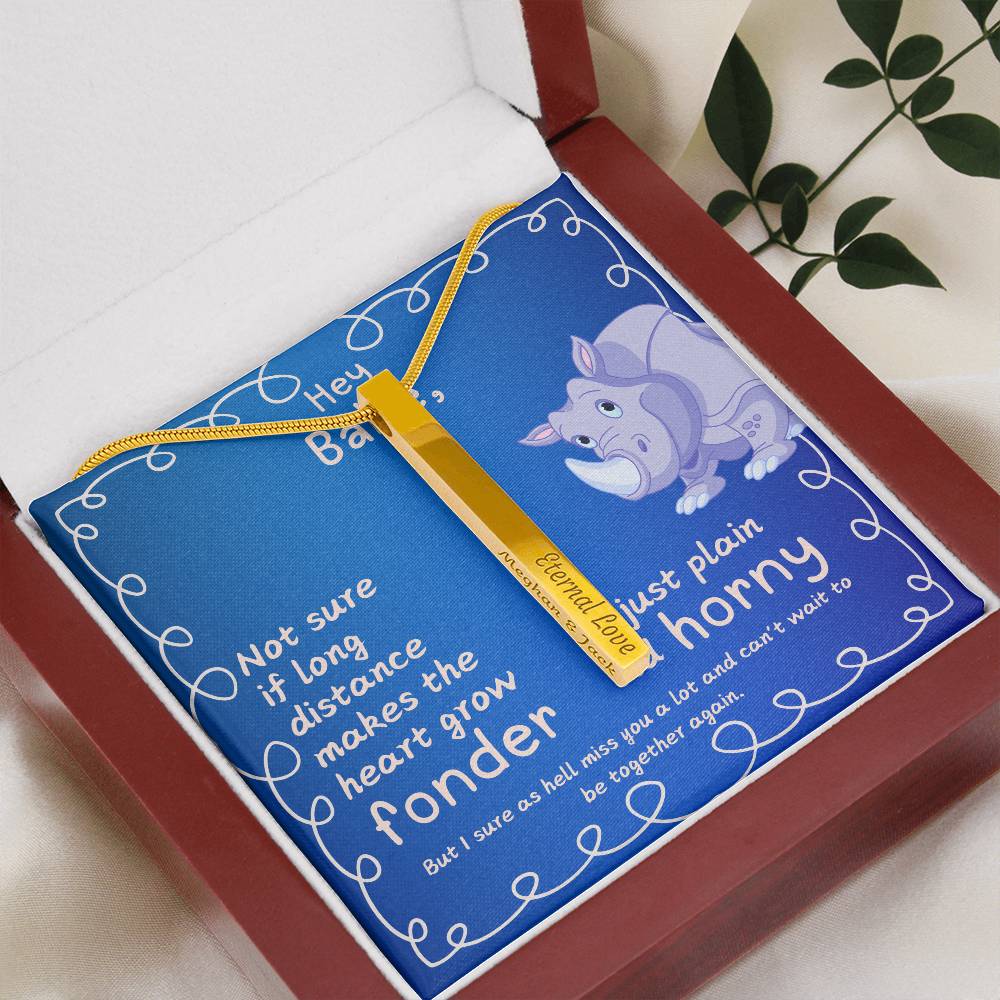 LDR Gift | Long Distance Relationship Gift for Him | Long Distance Love | Cute Funny Gift for Husband or Boyfriend | Engraved with Message card