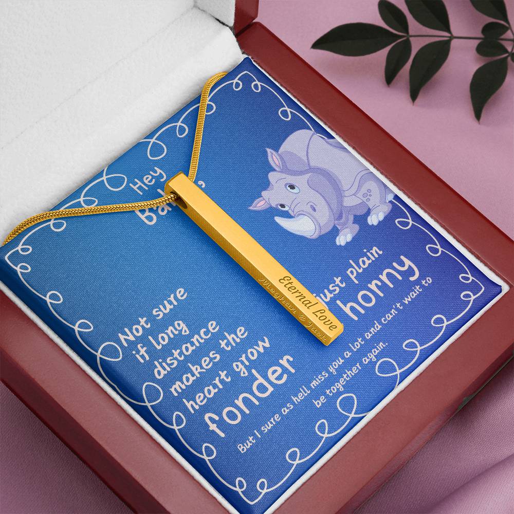 LDR Gift | Long Distance Relationship Gift for Him | Long Distance Love | Cute Funny Gift for Husband or Boyfriend | Engraved with Message card