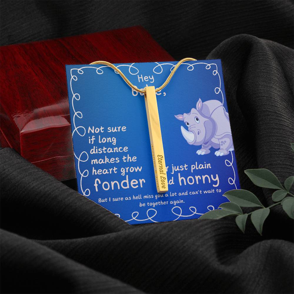 LDR Gift | Long Distance Relationship Gift for Him | Long Distance Love | Cute Funny Gift for Husband or Boyfriend | Engraved with Message card