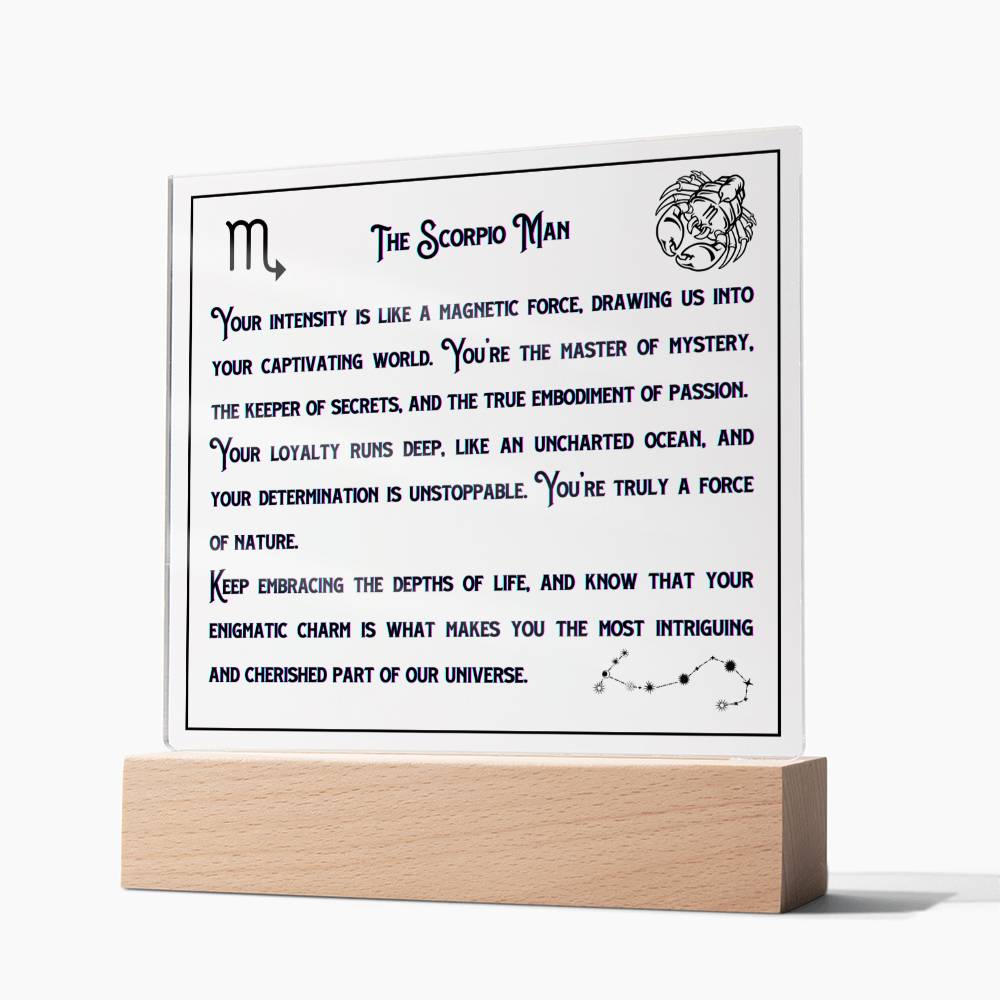 Scorpio  Zodiac Gifts | Birthday Zodiac presents based on Astrology | Scorpio  Men Horoscope Personality Traits